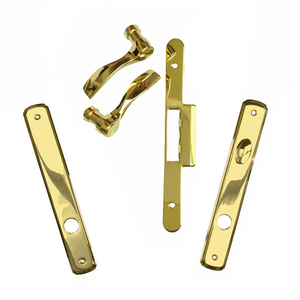 Newbury® Double Door Interior Trim Set in Bright Brass